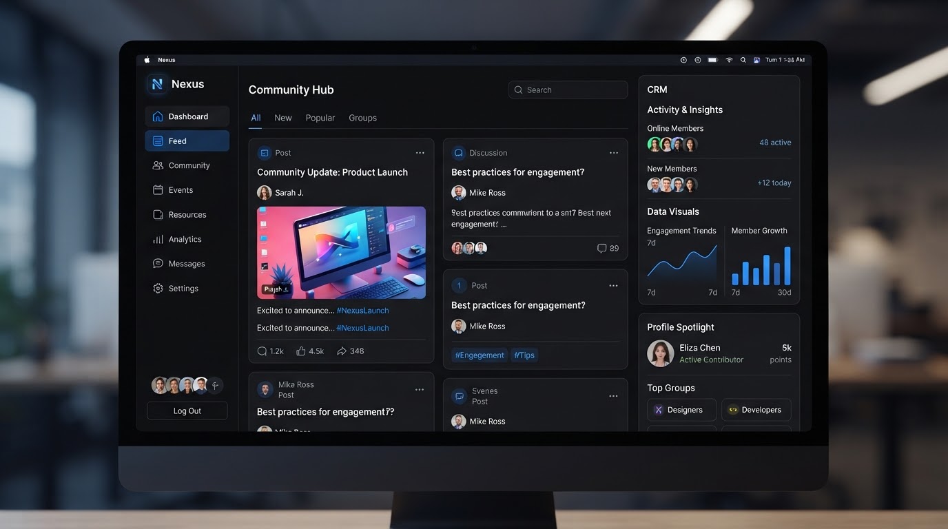 Illustrative interface visual