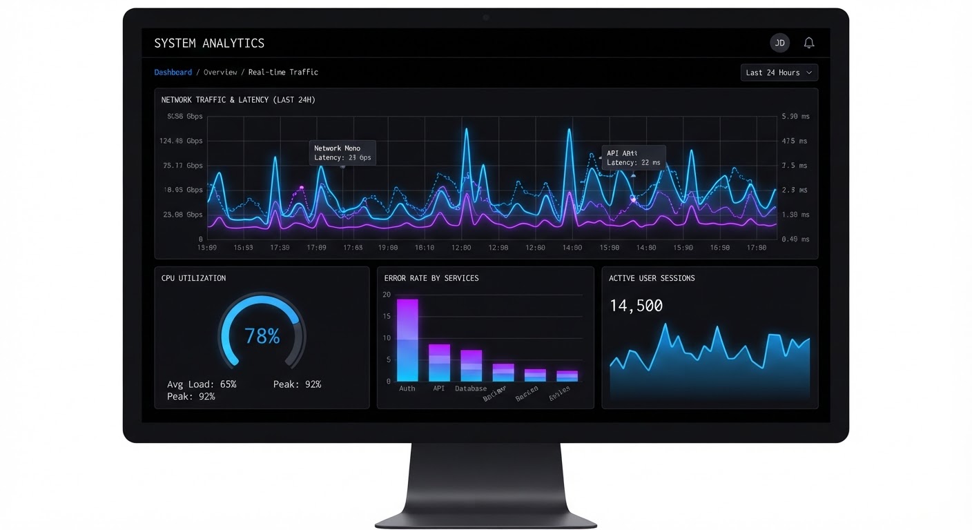 Illustrative interface visual
