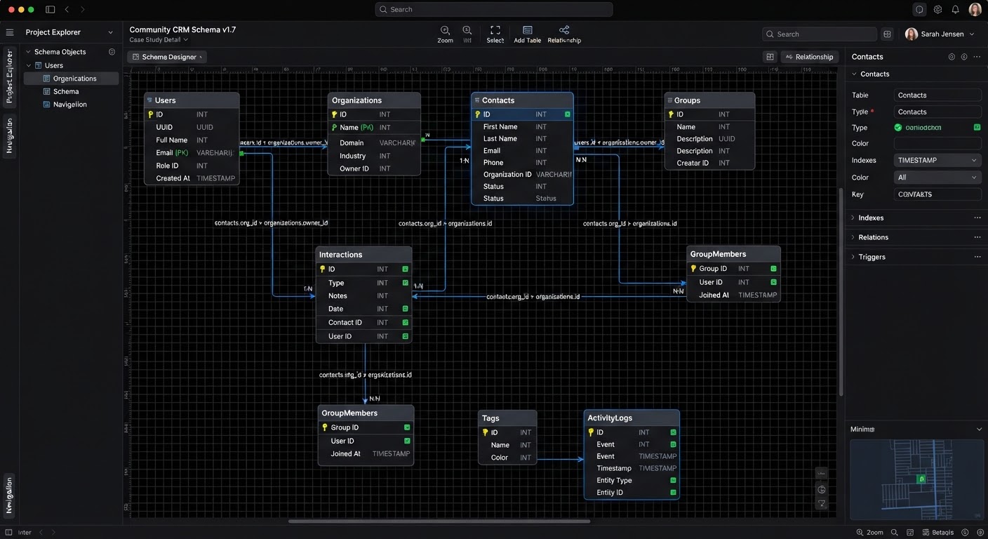 Illustrative interface visual